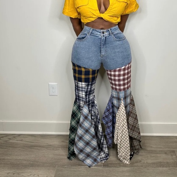 Denim - Mixed media jeans